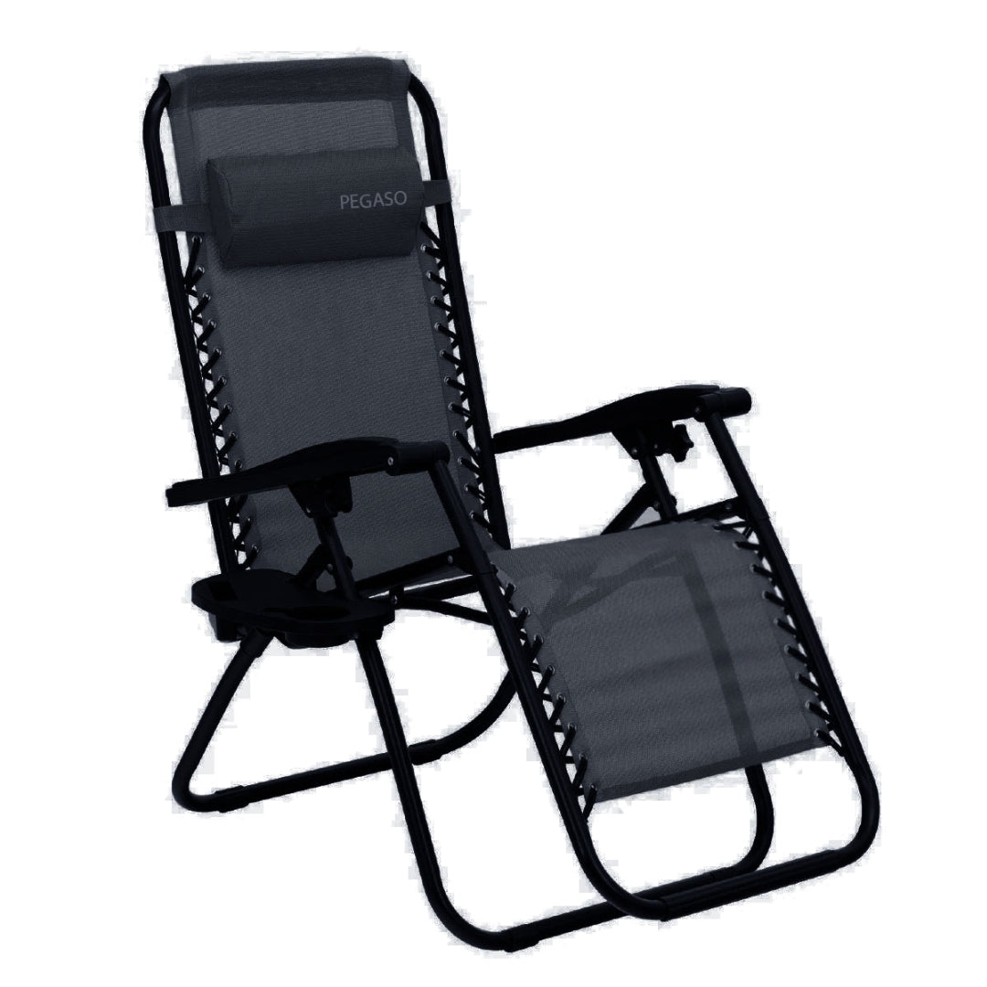Zero Gravity Folding Chair/Bed with Cup Holder