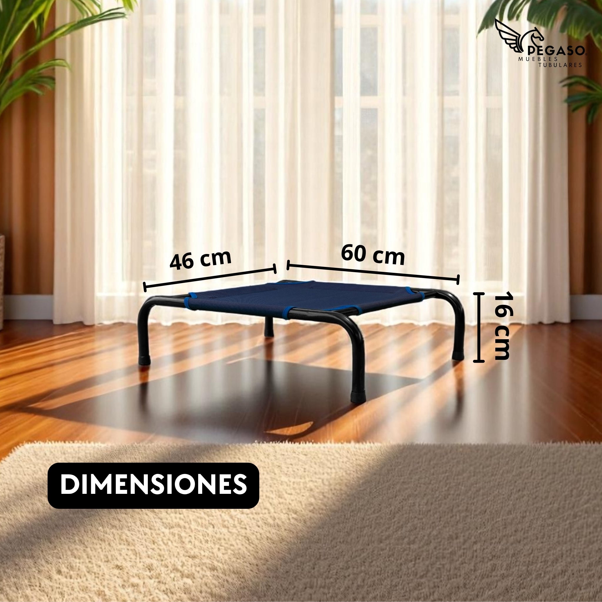 Cama Elevada para Perro tamaño Chico, Desarmable (KM-CH-DES)