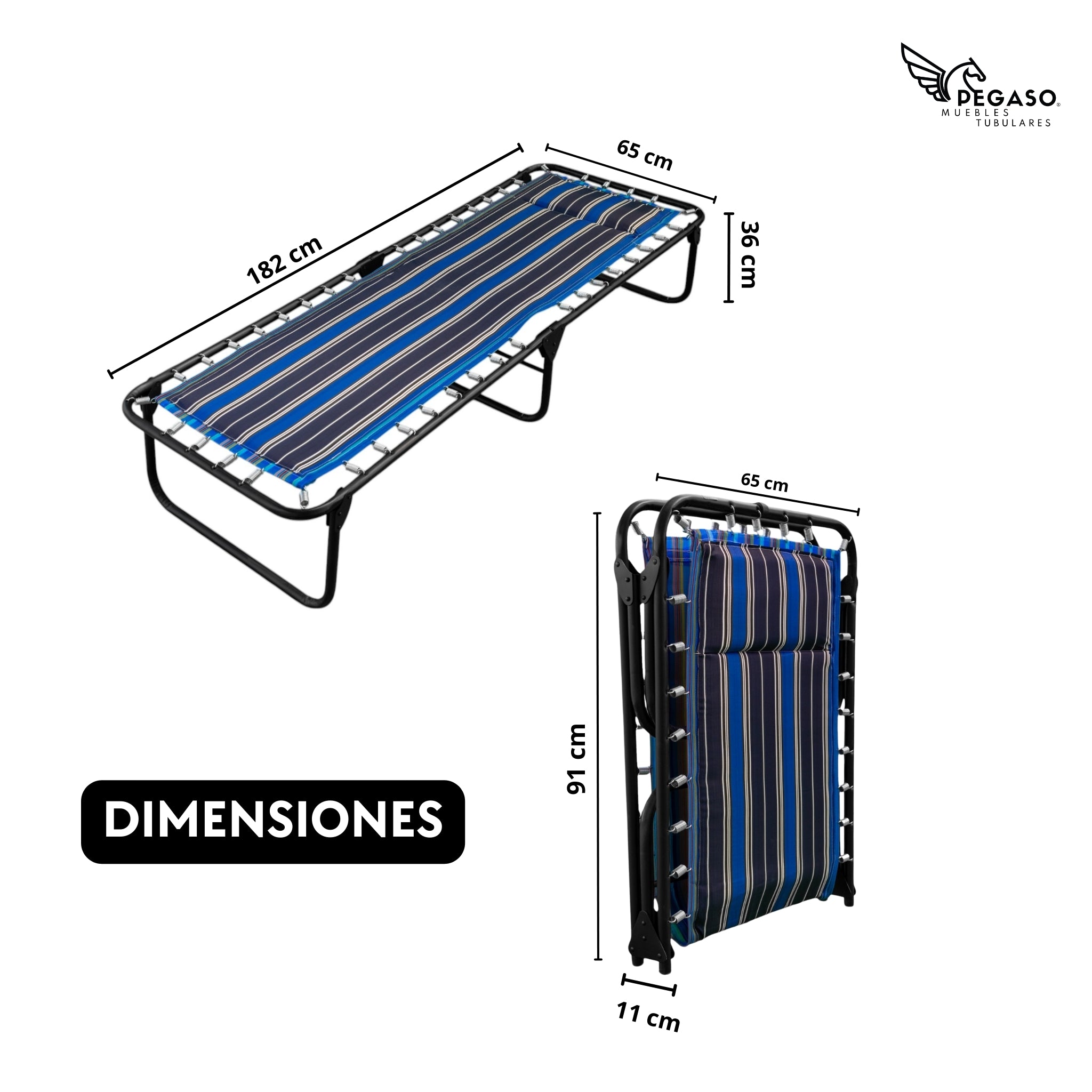 Catre Camastro Plegable / Acojinado (Mod KSA)