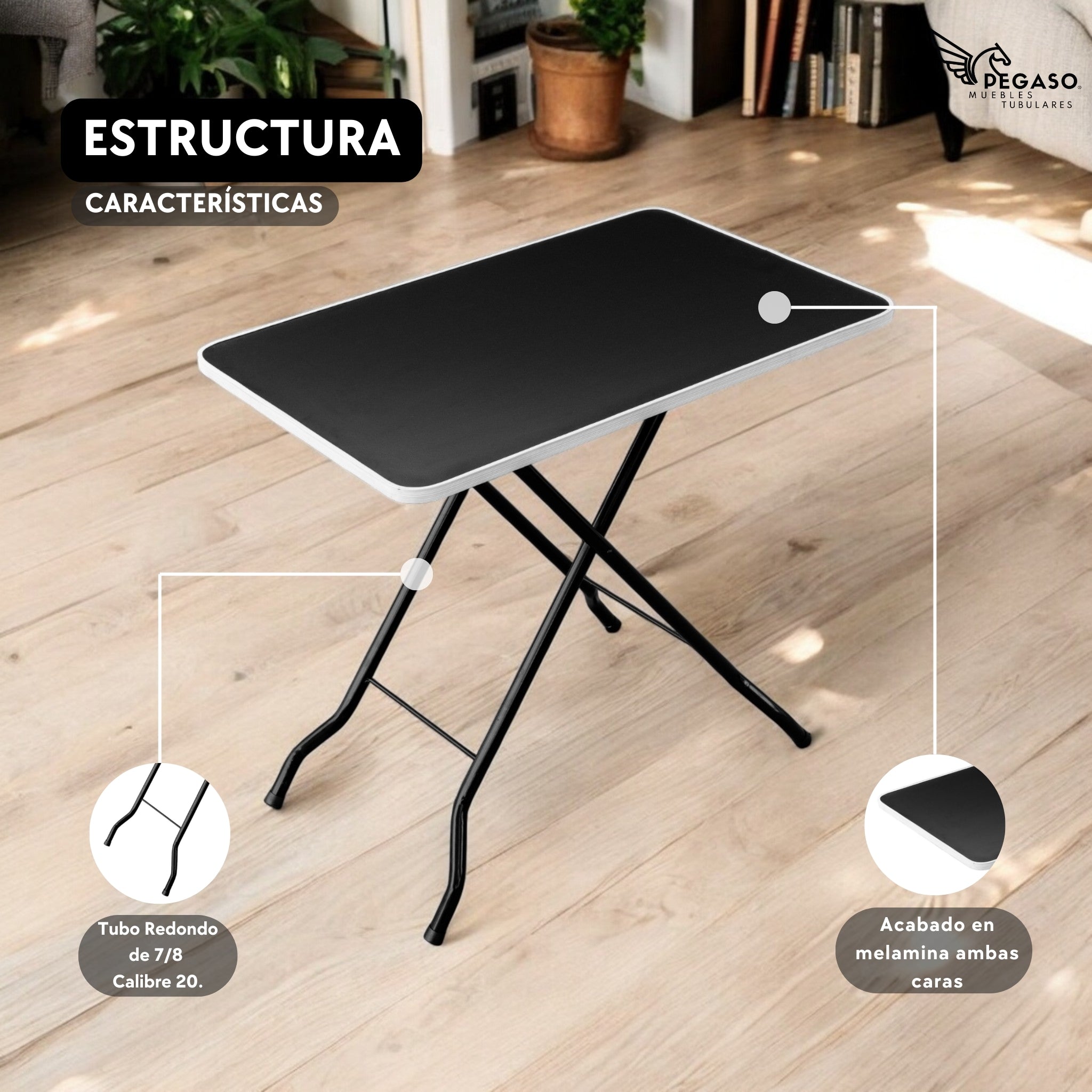 Mesa Plegable en Melamina