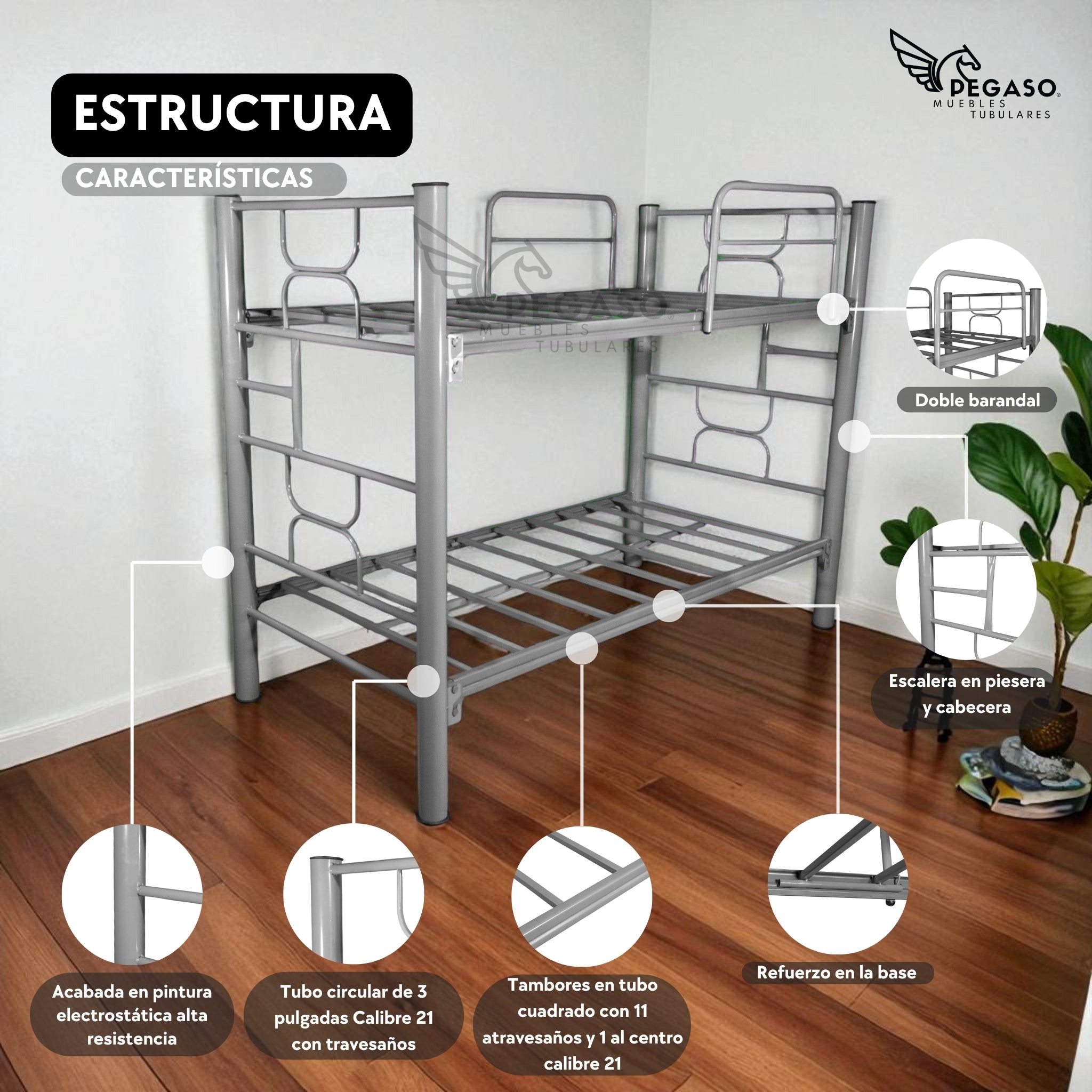 Litera Individual Pegaso – Resistente y Moderna