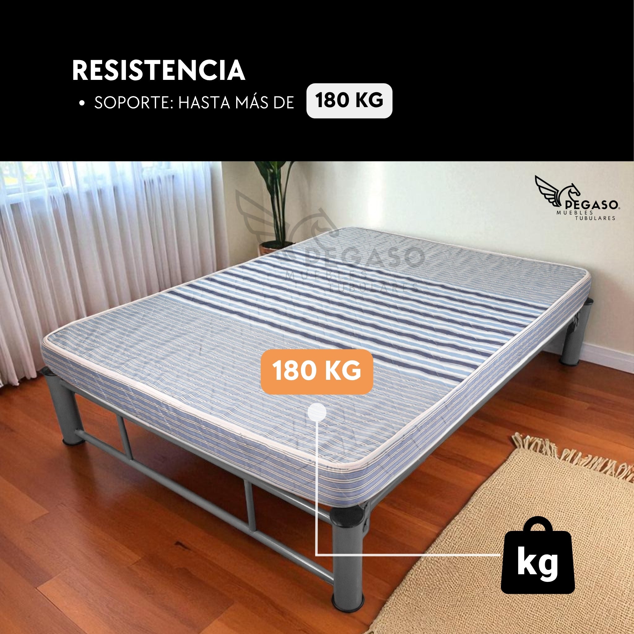 Colchón Matrimonial Espuma Capitonado mil Rayas