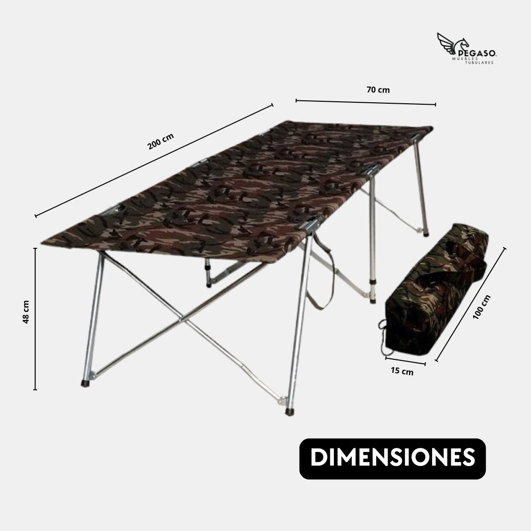 Catre Plegable Camping / Portatil+Bolsa