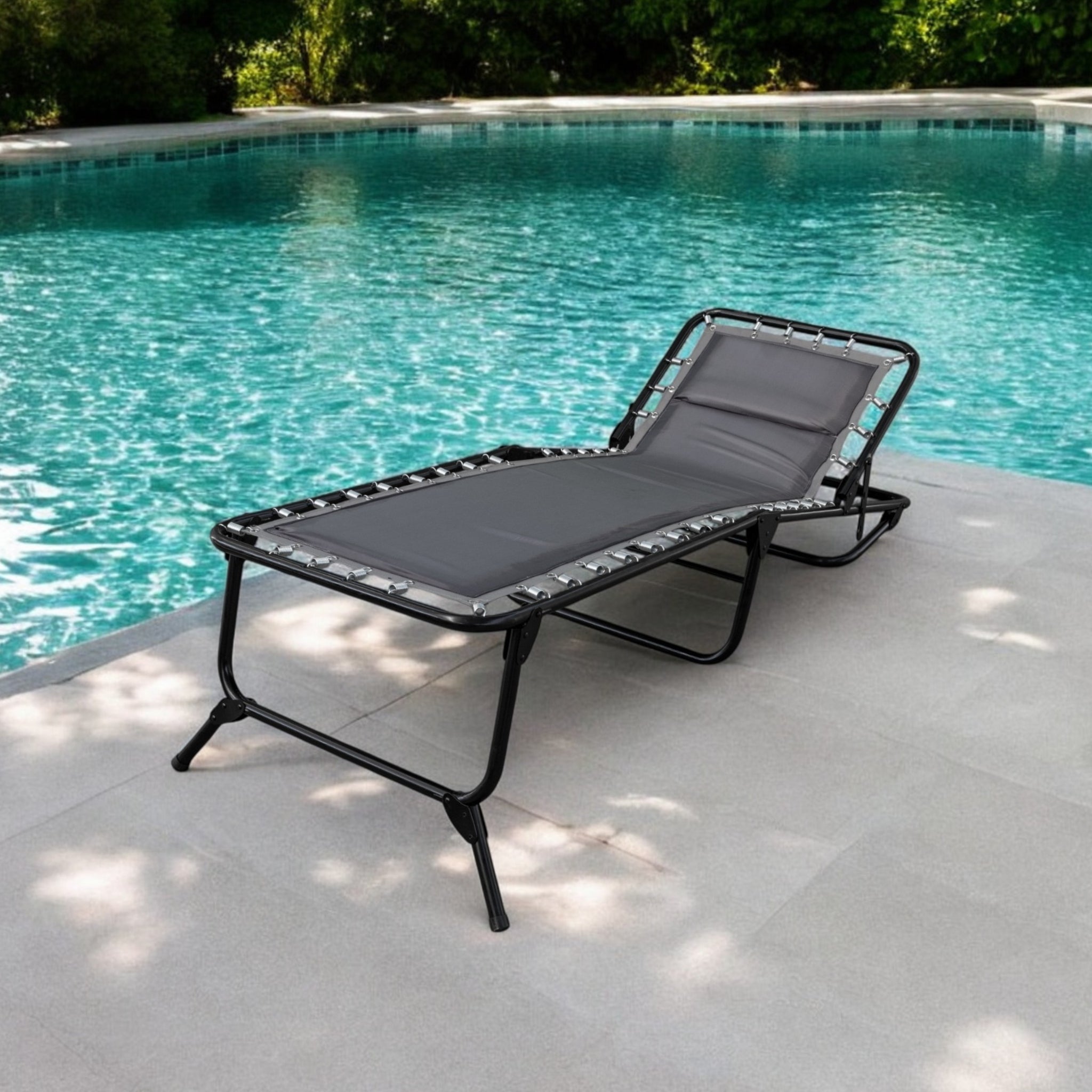 Catre Plegable Acojinado / Reclinable 5 Posiciones (Mod KRA-L)