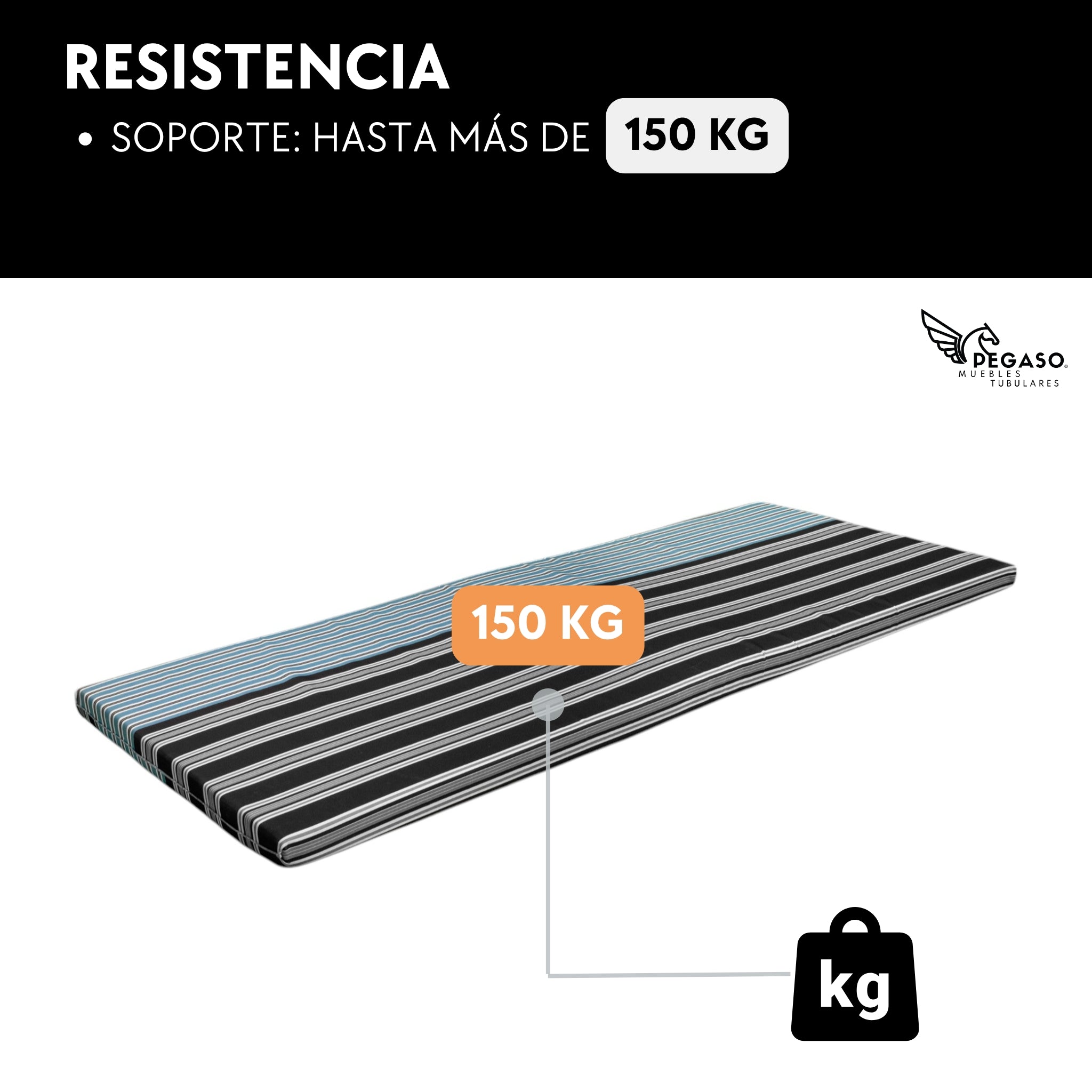 Colchoneta para Catre / Hule Espuma 6 cm
