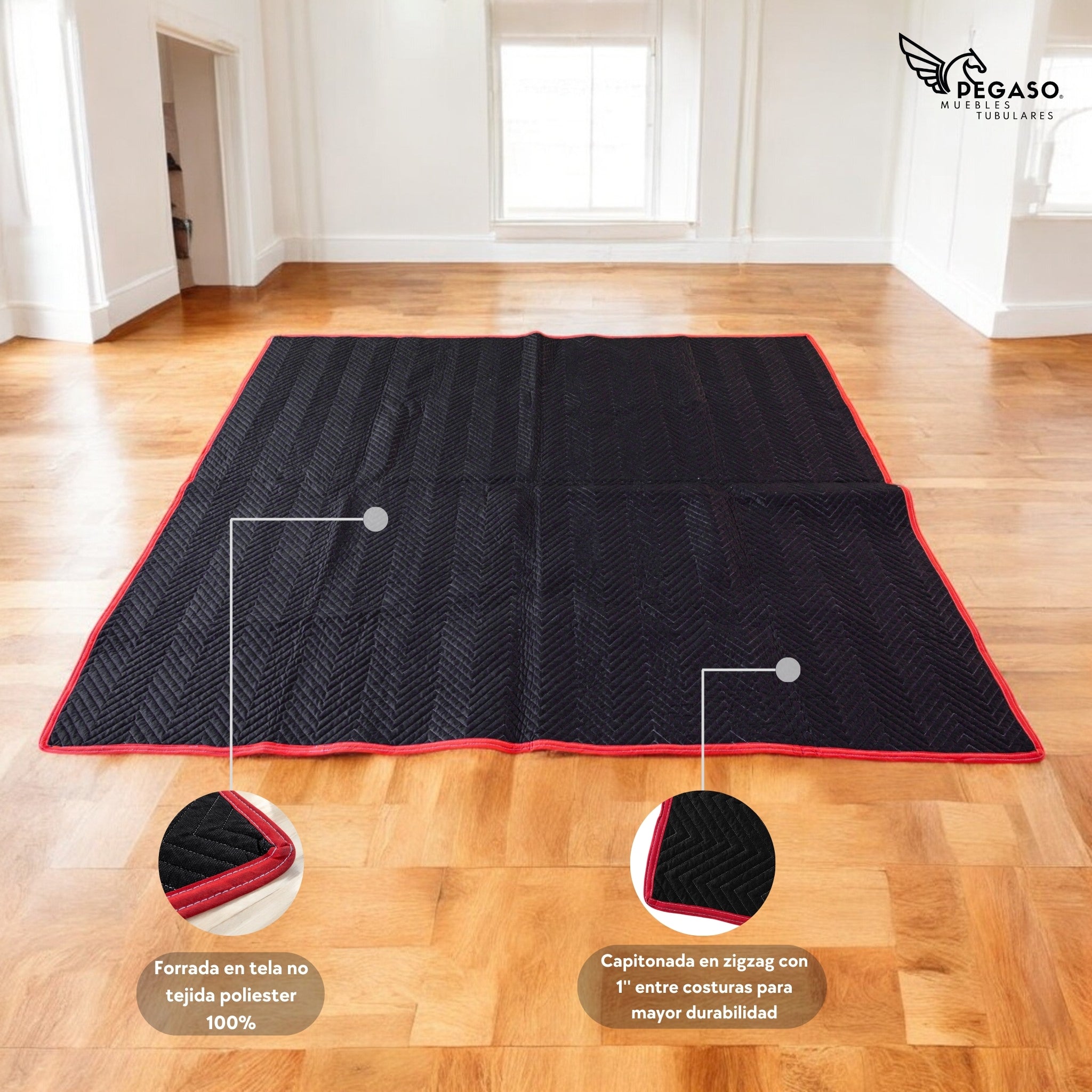 Colchoneta Mudancera Capitonada Pegaso 200x180x1 cm Protección Muebles