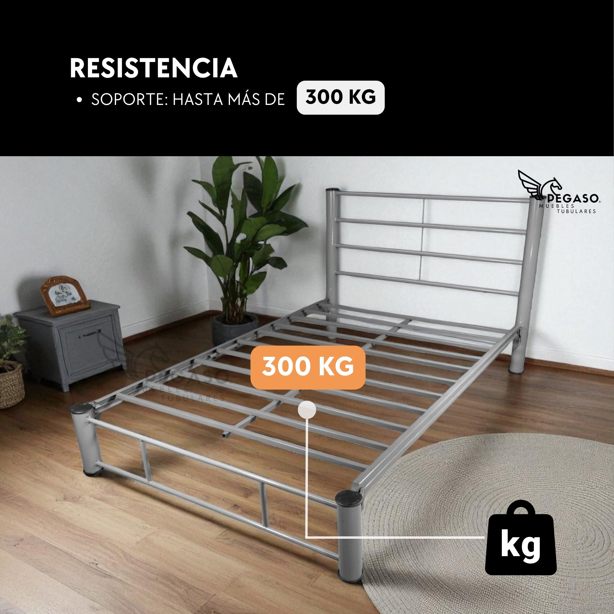Cama Matrimonial Pegaso – Durable