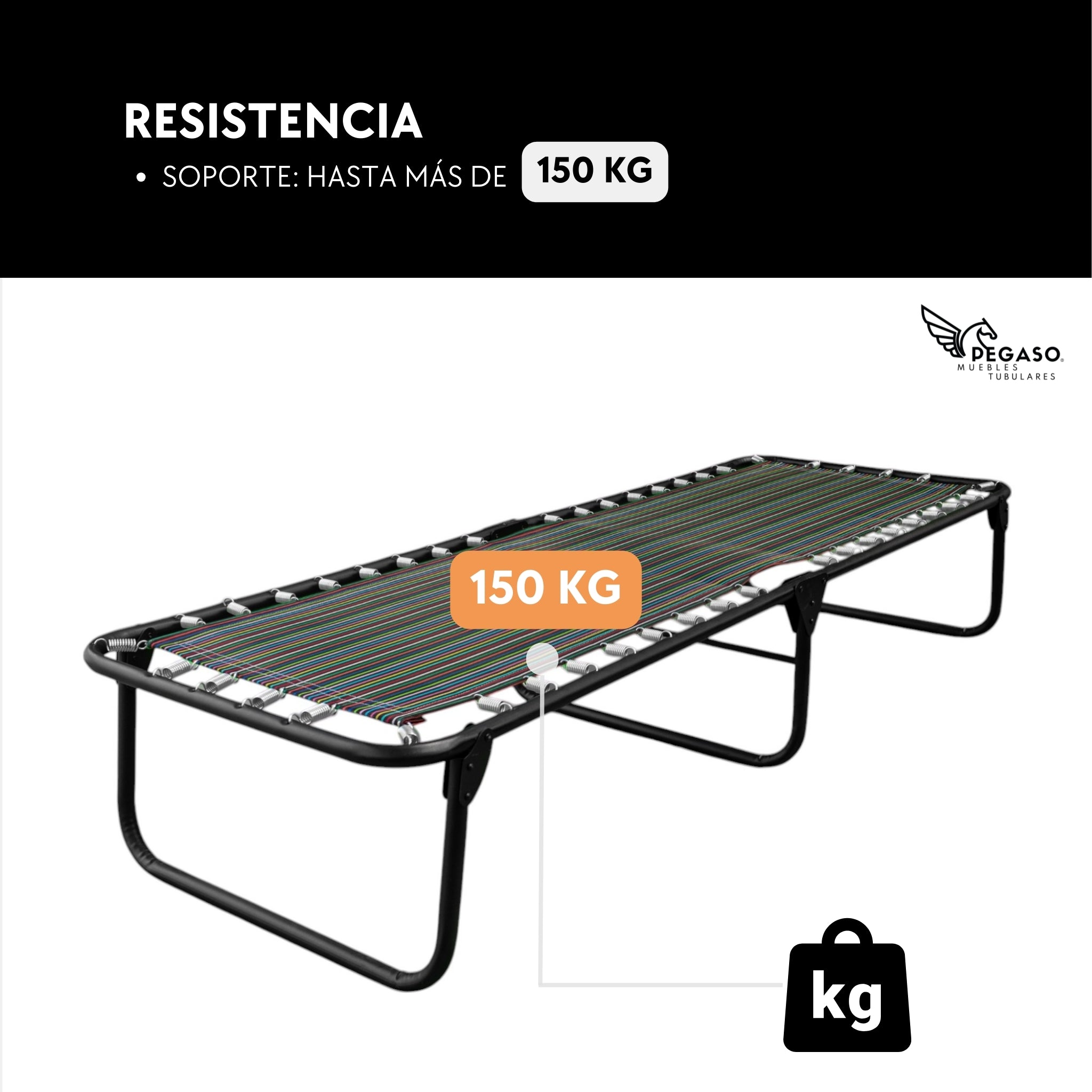 Catre Camastro Plegable de Malla Plástica / Clásico (Mod KS)