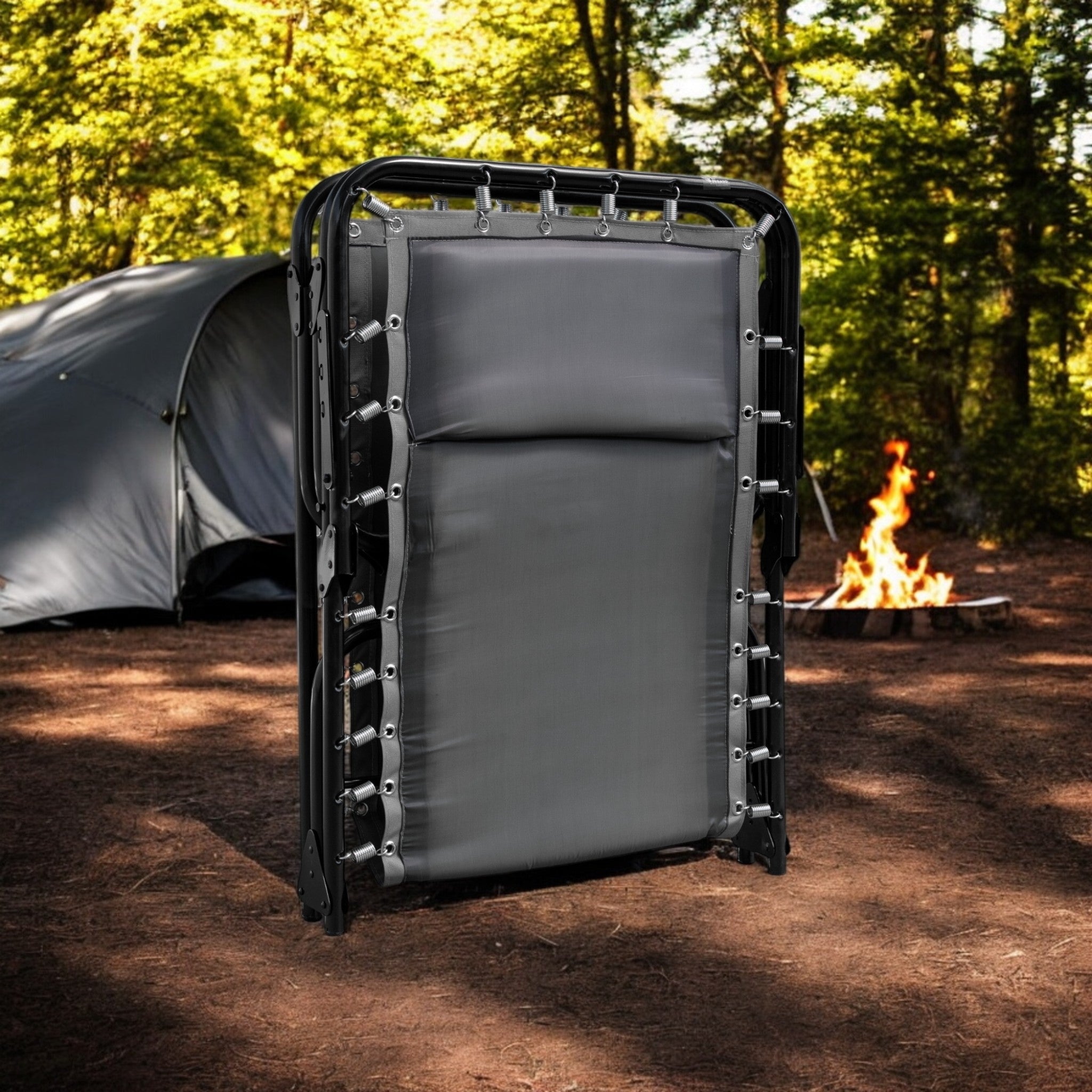 Catre Plegable Acojinado / Reclinable 5 Posiciones (Mod KRA-L)