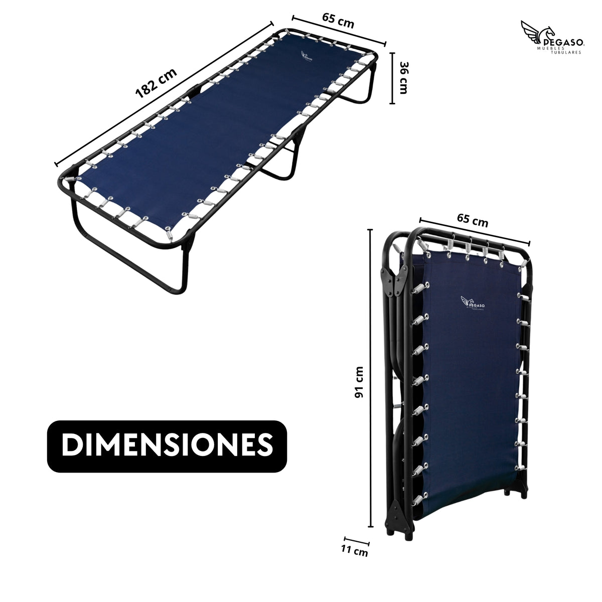 Catre Camastro Plegable / de Lona Reforzada (Mod KSL)