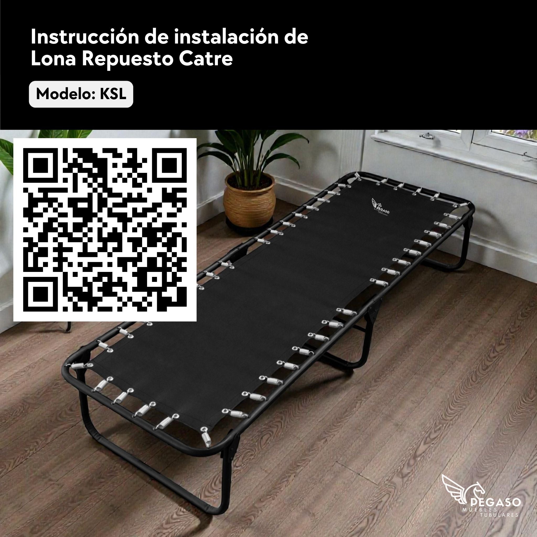 Catre Camastro Plegable / de Lona Reforzada (Mod KSL)