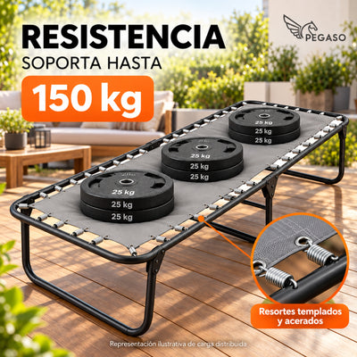 Catre Camastro Plegable / de Lona Reforzada (Mod KSL)