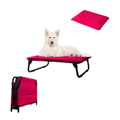 PEGASO KIT Cama/Catre + Colchoneta para Perro tamaño Mediano, 78 x 59 x 18 cm (Mod KM-MD)