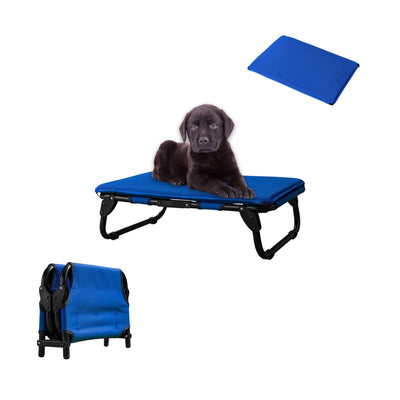 PEGASO KIT Cama/Catre + Colchoneta para Perro tamaño Chico, 63 x 46.5 x 18.5 cm (Mod KM-CH)