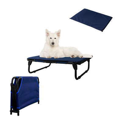 PEGASO KIT Cama/Catre + Colchoneta para Perro tamaño Mediano, 78 x 59 x 18 cm (Mod KM-MD)
