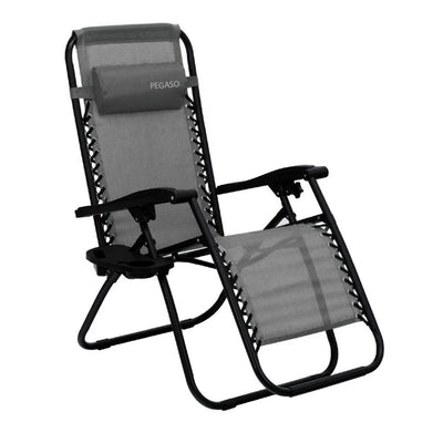 Zero Gravity Folding Chair/Bed with Cup Holder