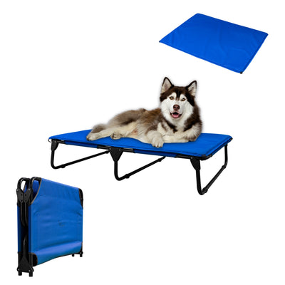 PEGASO KIT Cama/Catre + Colchoneta para Perro tamaño Extra Grande, 122x92x18 cm (Mod KM-EG)