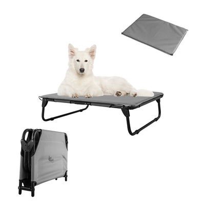 PEGASO KIT Cama/Catre + Colchoneta para Perro tamaño Mediano, 78 x 59 x 18 cm (Mod KM-MD)