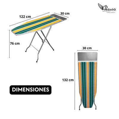 Burro de Planchar Plegable 30 cm Pegaso