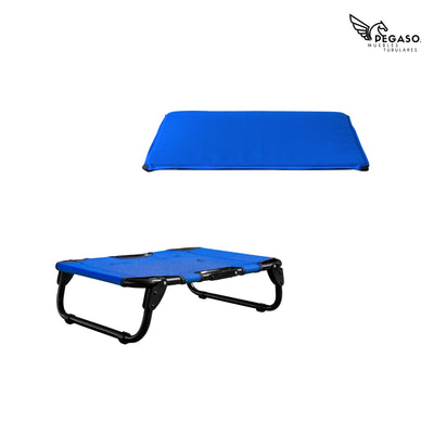 PEGASO KIT Cama/Catre + Colchoneta para Perro tamaño Chico, 63 x 46.5 x 18.5 cm (Mod KM-CH)