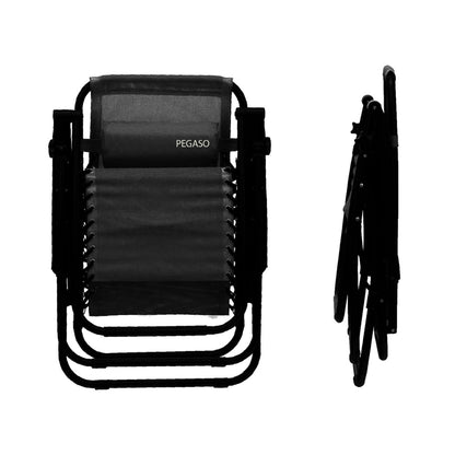 Silla/Camastro Plegable Gravedad Zero con Porta Vaso