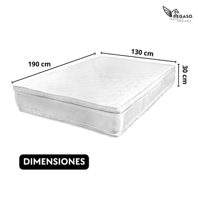 Colchón Matrimonial Doble Colchoneta anti-acaros 100% algodón