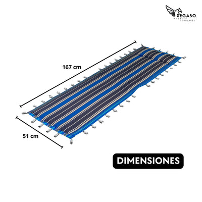 Malla Plastica Acojinada Con Resorte Para Repuesto Catre – Pegaso Mod (KSA)