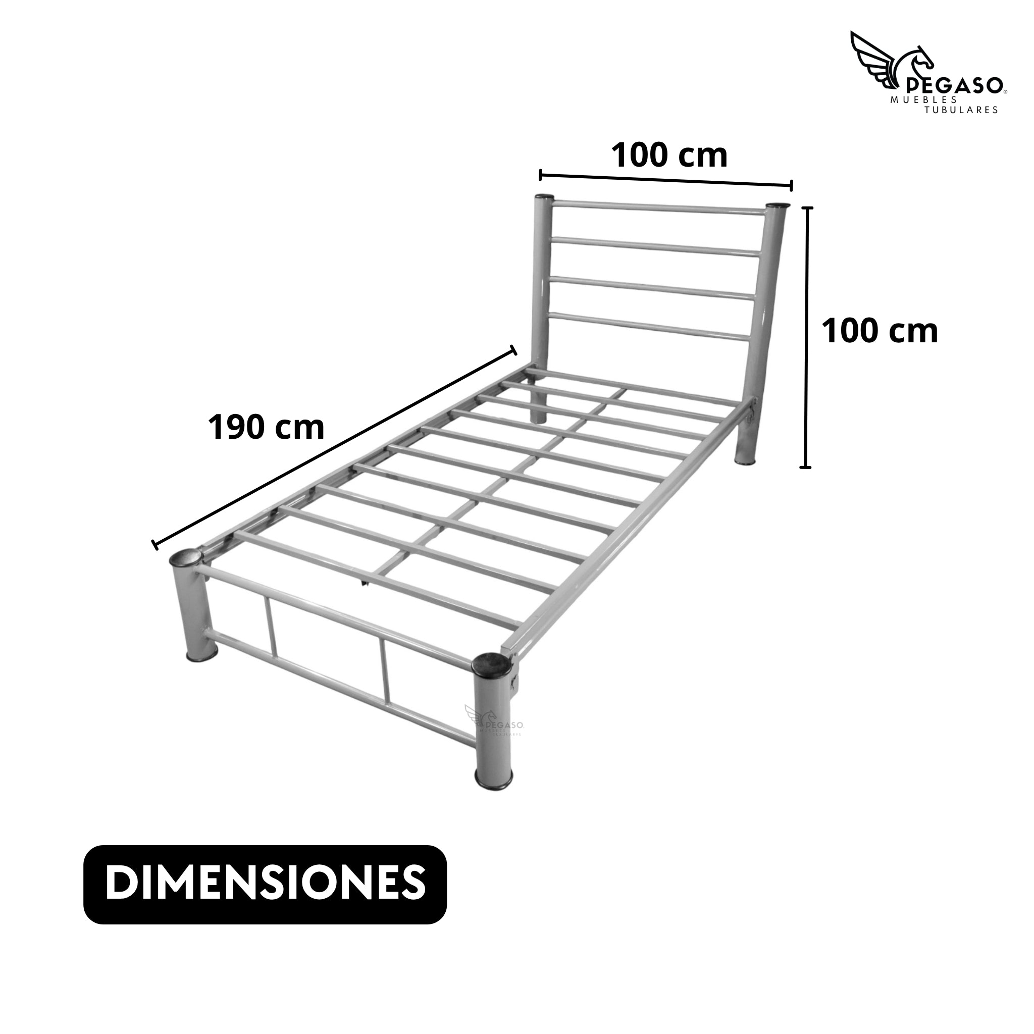 Cama Individual Pegaso – Durable