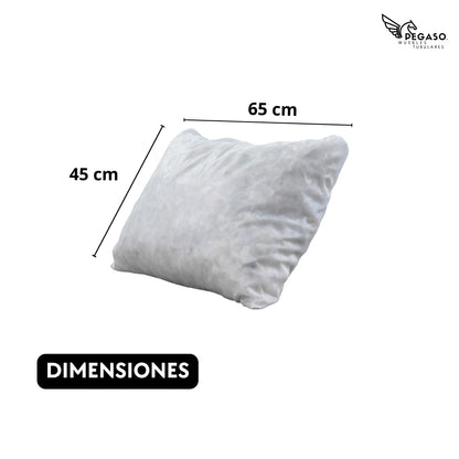 Almohada Económica de Tela Tafeta con Relleno de Gragea – 65 x 45 cm | Confort Básico