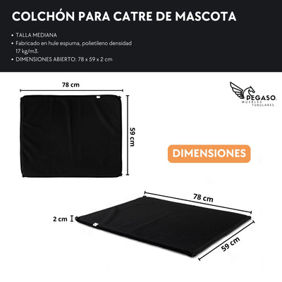 Pegasus Pet Bed Mattress with Zipper