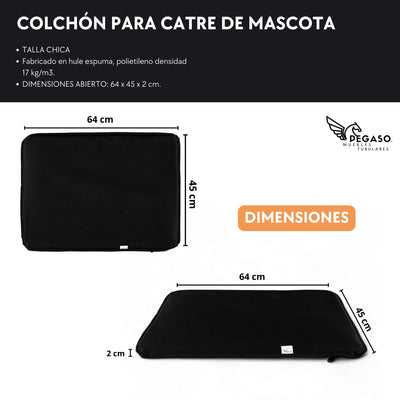 Pegasus Pet Bed Mattress with Zipper