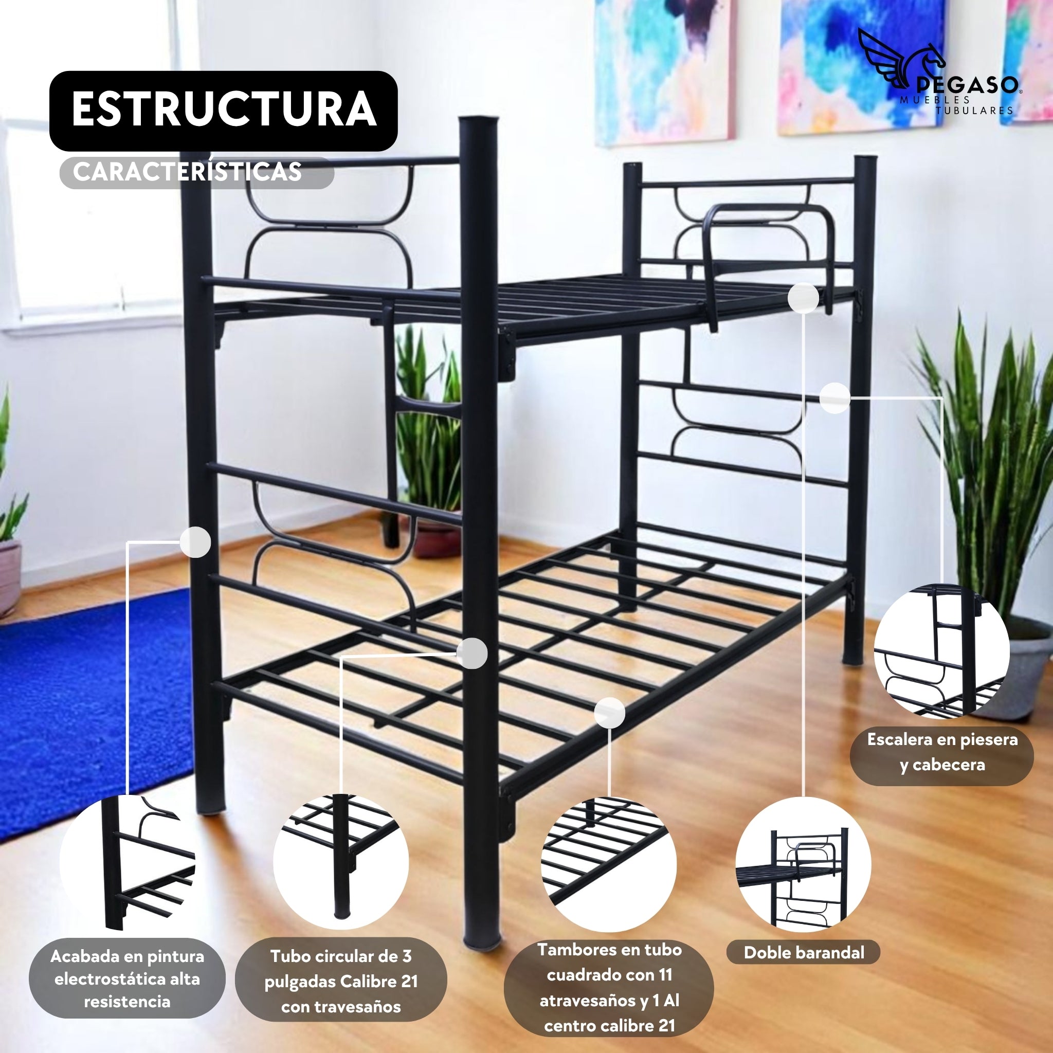 Litera Individual Pegaso – Resistente y Moderna