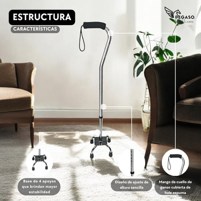 Goose Cane 4 Supports