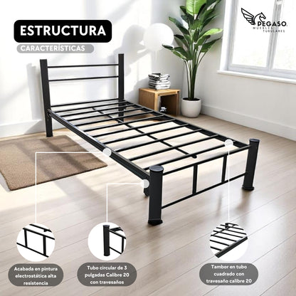 Cama Individual Pegaso – Durable