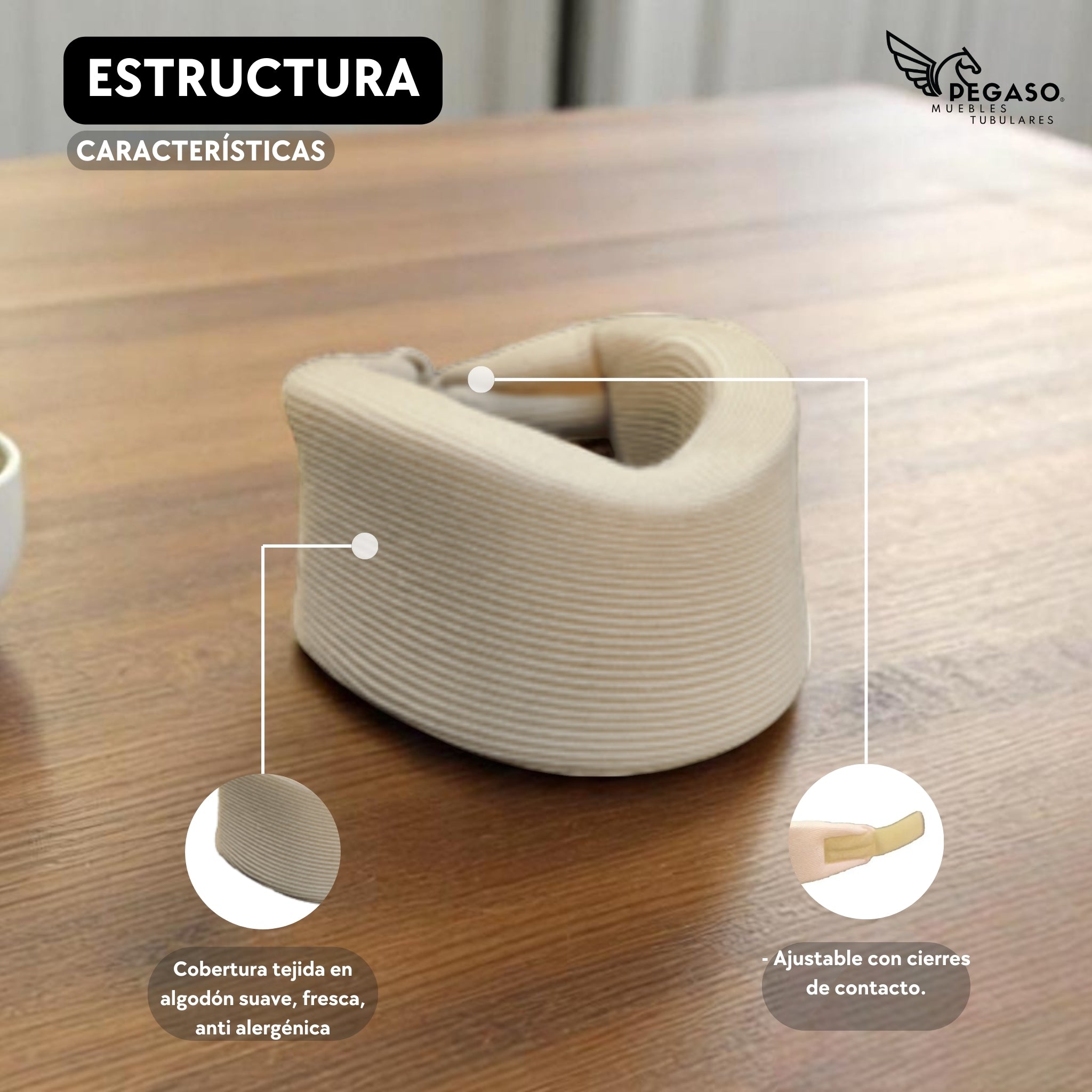 Collarín Cervical Blando Ortopédico Unisex Pegaso