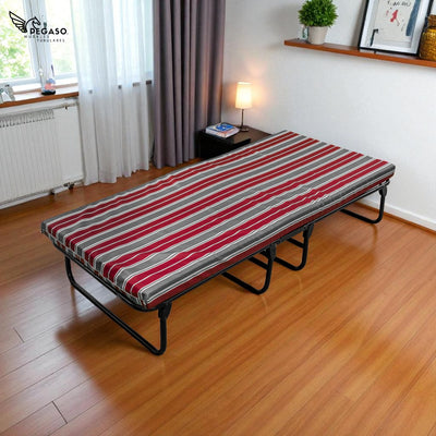 Folding Cot Bed with 8 cm Foam Mattress (Model KM8)