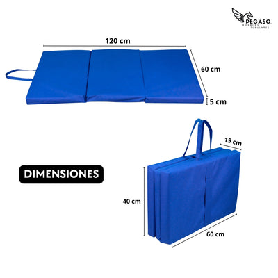 Colchoneta para Ejercicio Seccionada en 3 – Portátil
