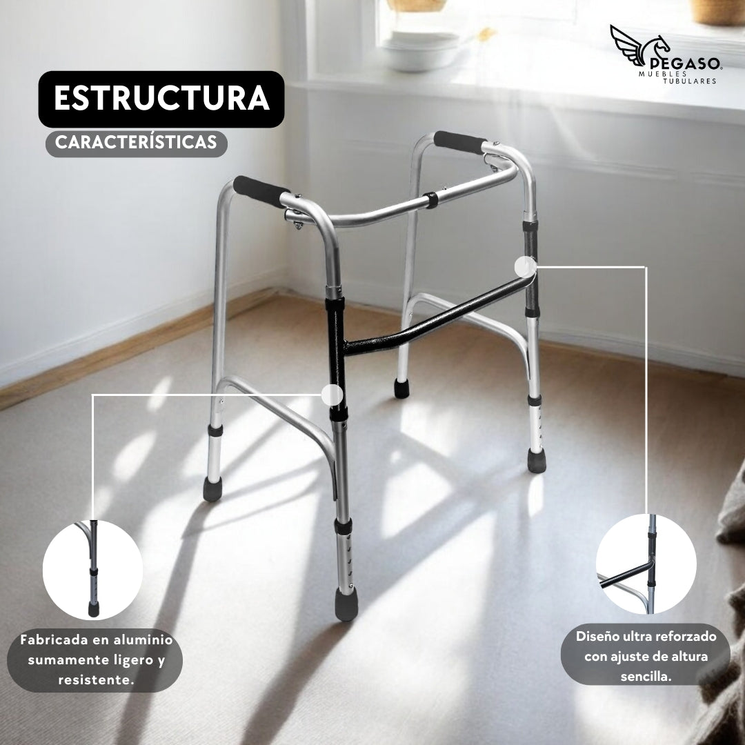 Reinforced Aluminum Folding Walker