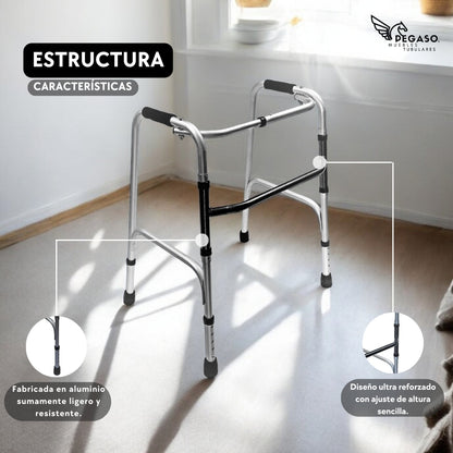 Reinforced Aluminum Folding Walker