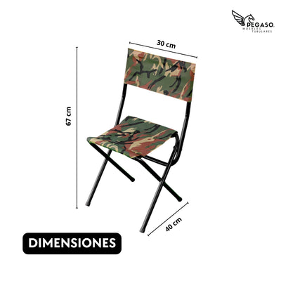 Silla Banquillo Portátil + Bolsa Camping