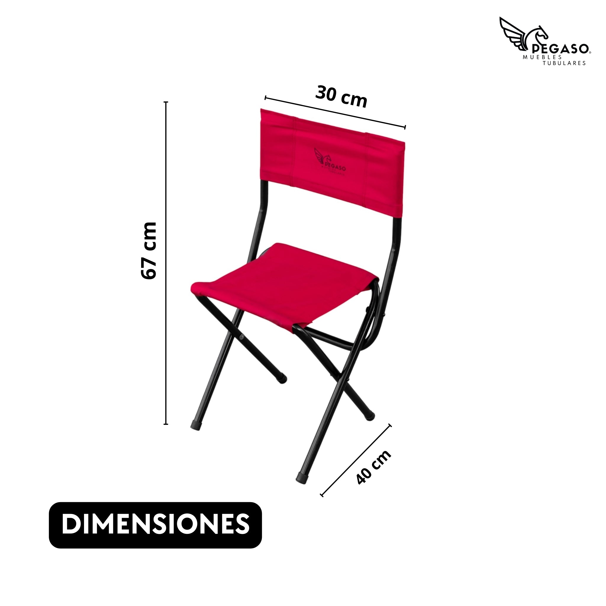 Pegasus Folding Portable Stool Chair