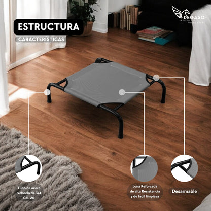 Cama Elevada para Perro tamaño Chico, Desarmable (KM-CH-DES)