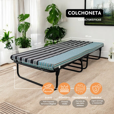Colchoneta para Catre / Hule Espuma 8 cm