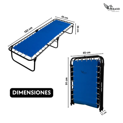 Catre Camastro Plegable / de Lona Reforzada (Mod KSL)