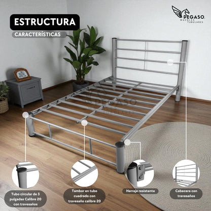Cama Matrimonial Pegaso – Durable