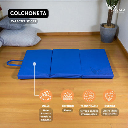 Colchoneta para Ejercicio Seccionada en 3 – Portátil