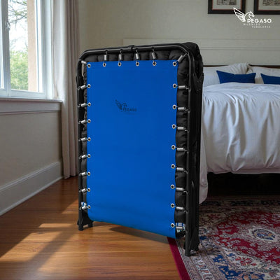 Folding Bed Cot / Reinforced Canvas + 5 cm Fleece Mattress