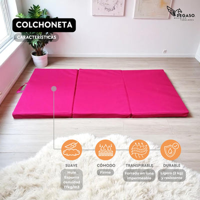 Colchoneta para Ejercicio Seccionada en 3 – Portátil