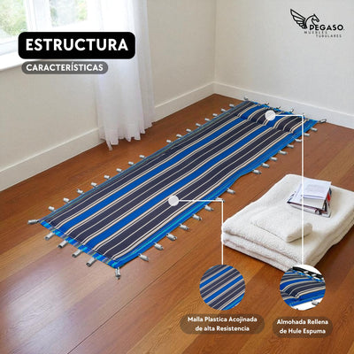 Malla Plastica Acojinada Con Resorte Para Repuesto Catre – Pegaso Mod (KSA)
