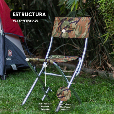 Portable Bench Chair + Camping Bag